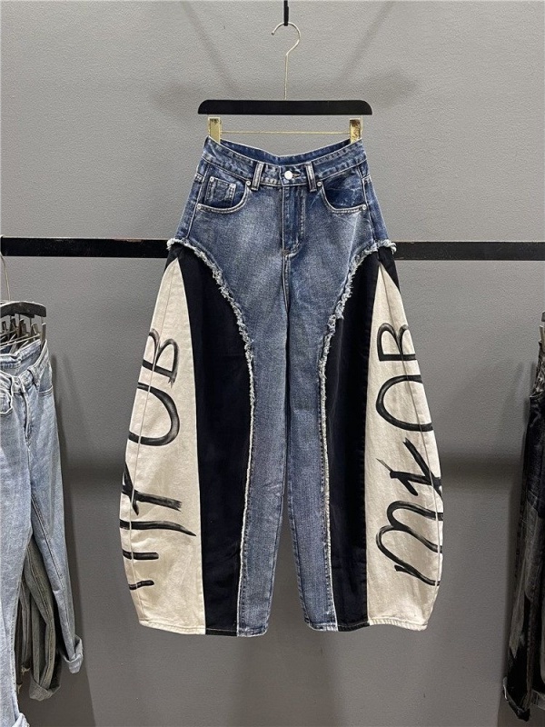 Street Fashion Jeans - High Waist Loose Wide Leg American