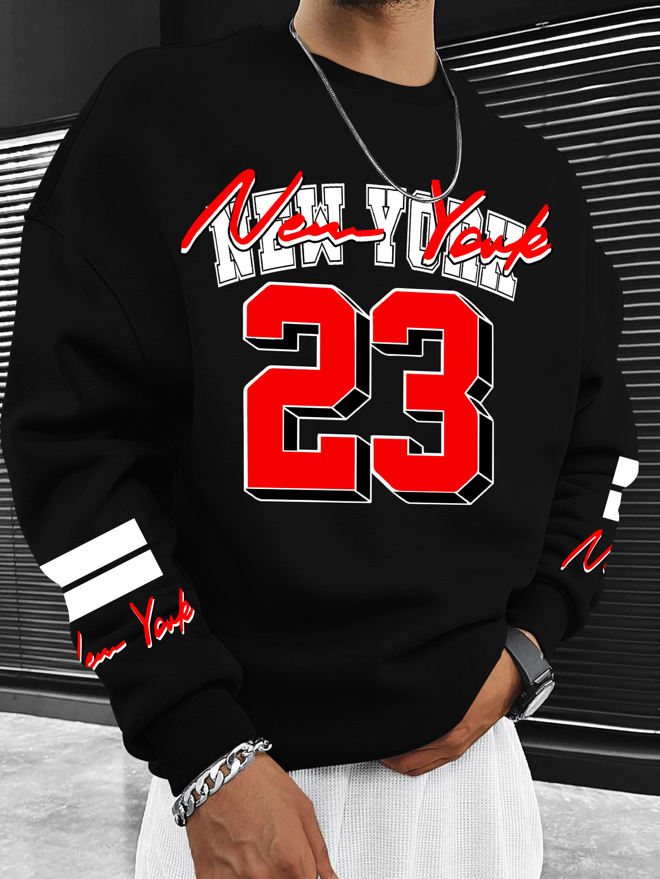 Street Style New York Fashion - Men Women Fashion Sweatshirt, New York