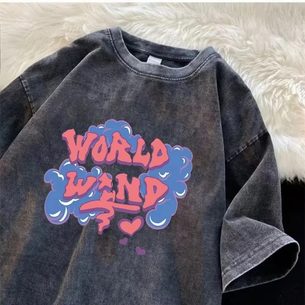 2025 Water-wash vintage t-shir - đánh giá và giá Street Fashion Trend 2025