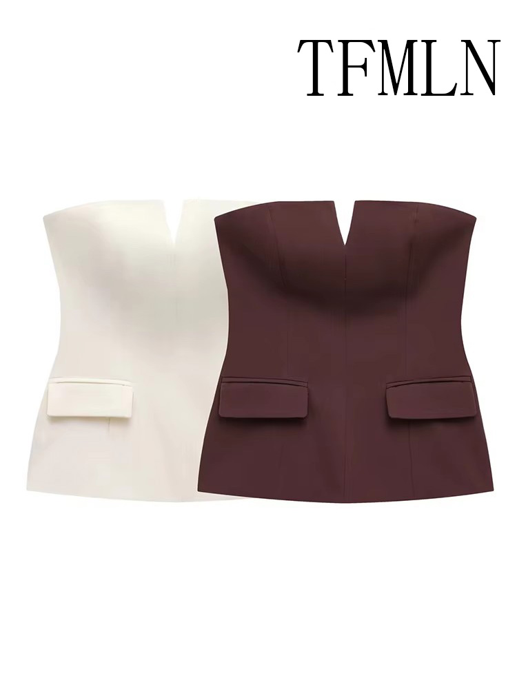 TFMLN Womens Strapless Crop 20 - đánh giá và giá Street Fashion Trend 2025
