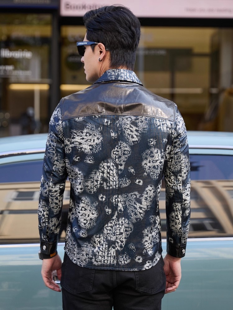 Luxury New Fashion Floral Prin - đánh giá và giá Street Fashion Jacket Men
