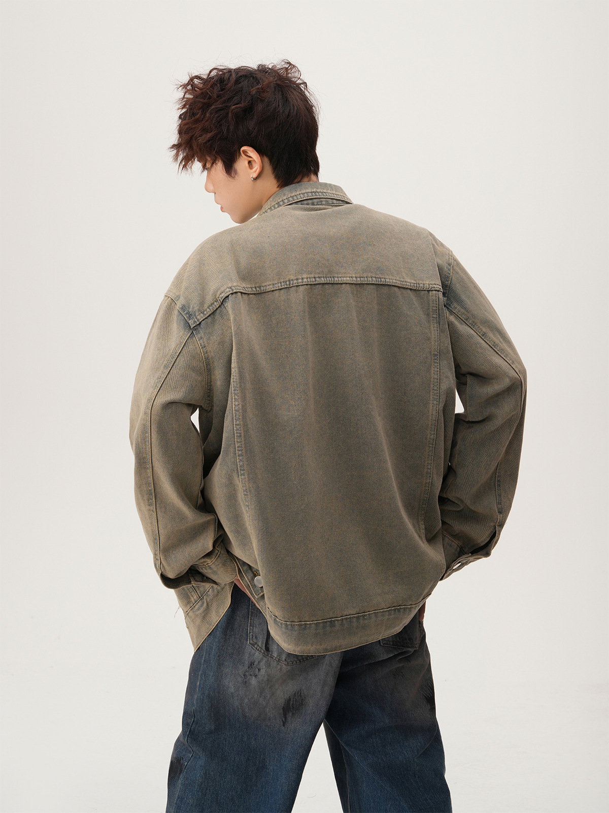 American High Street Ripped De - đánh giá và giá Street Fashion Jacket Men