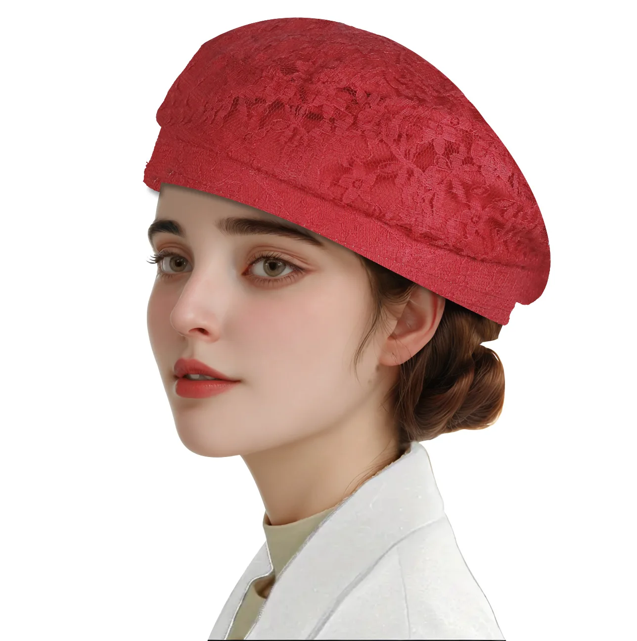 Lace Beret Ladies Summer Stree - đánh giá và giá Street Fashion Shoot