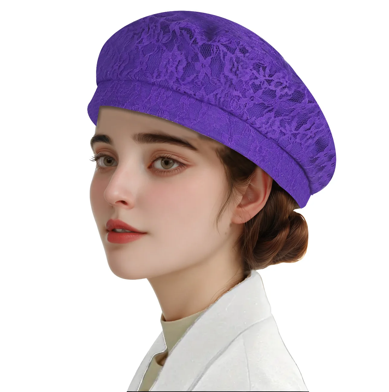 Lace Beret Ladies Summer Stree - đánh giá và giá Street Fashion Shoot