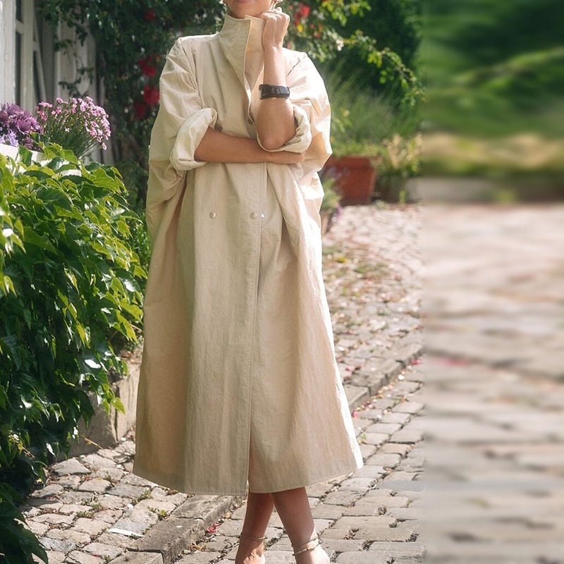 Women Stand‑Collar Loose Slim‑ - đánh giá và giá Street Fashion Look