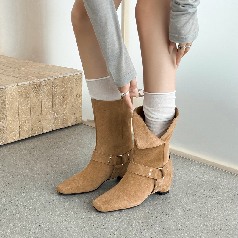 Women's Suede Slouchy Ankle Bo - đánh giá và giá Street Fashion Look