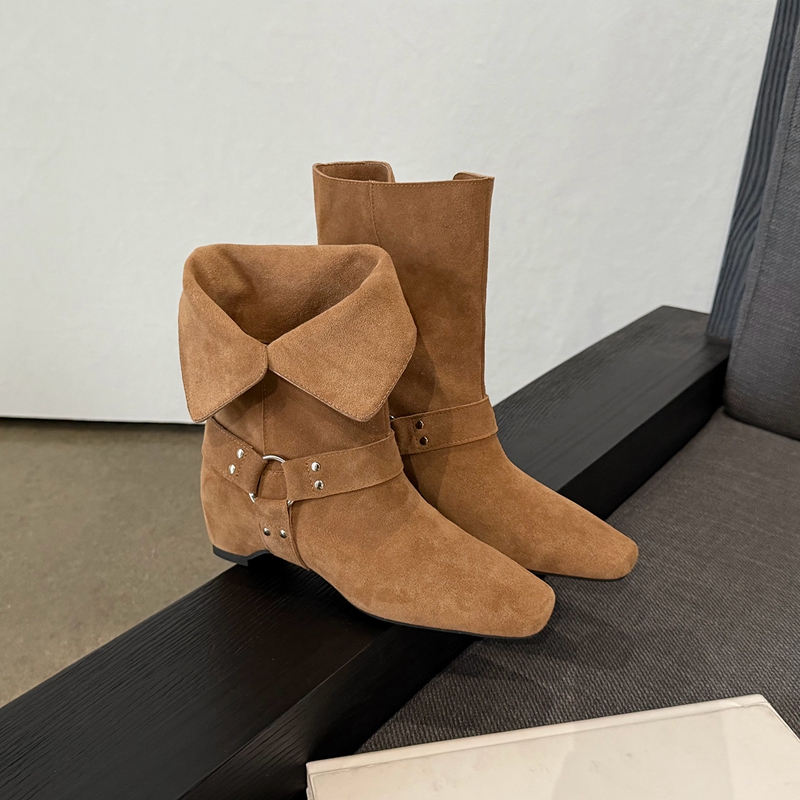 Women's Suede Slouchy Ankle Bo - đánh giá và giá Street Fashion Look