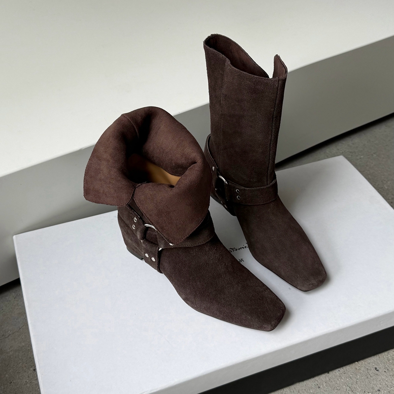 Women's Suede Slouchy Ankle Bo - đánh giá và giá Street Fashion Look