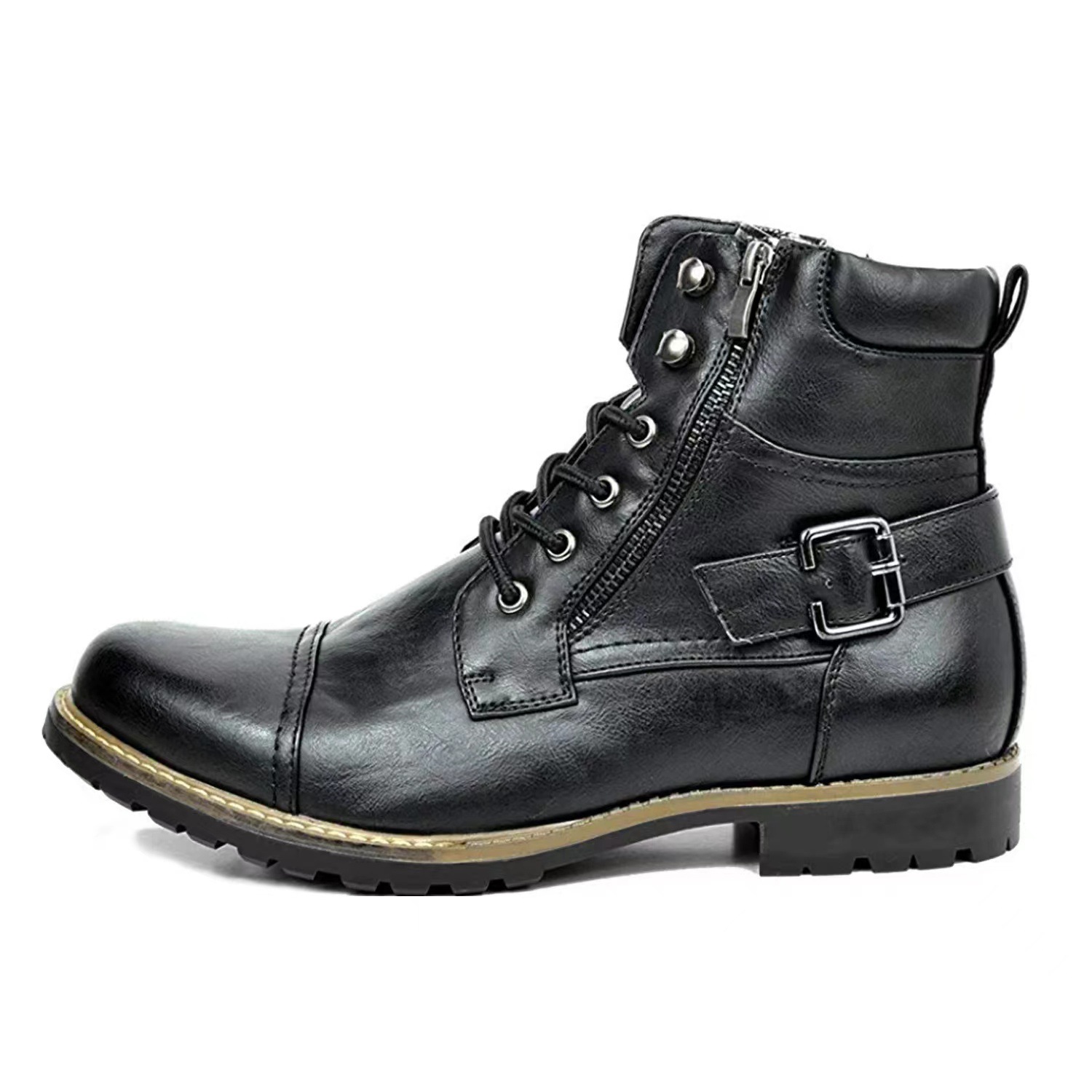 Men's Multi-Color Leather Ankl - đánh giá và giá Street Fashion Look