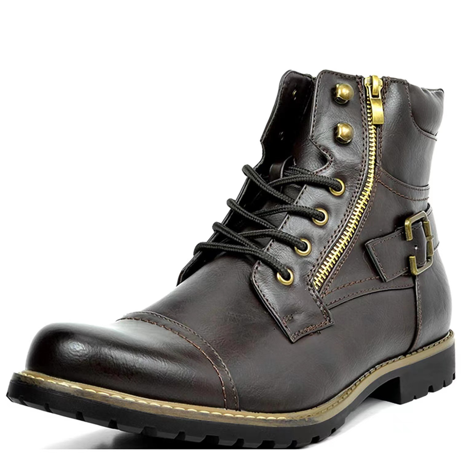 Men's Multi-Color Leather Ankl - đánh giá và giá Street Fashion Look
