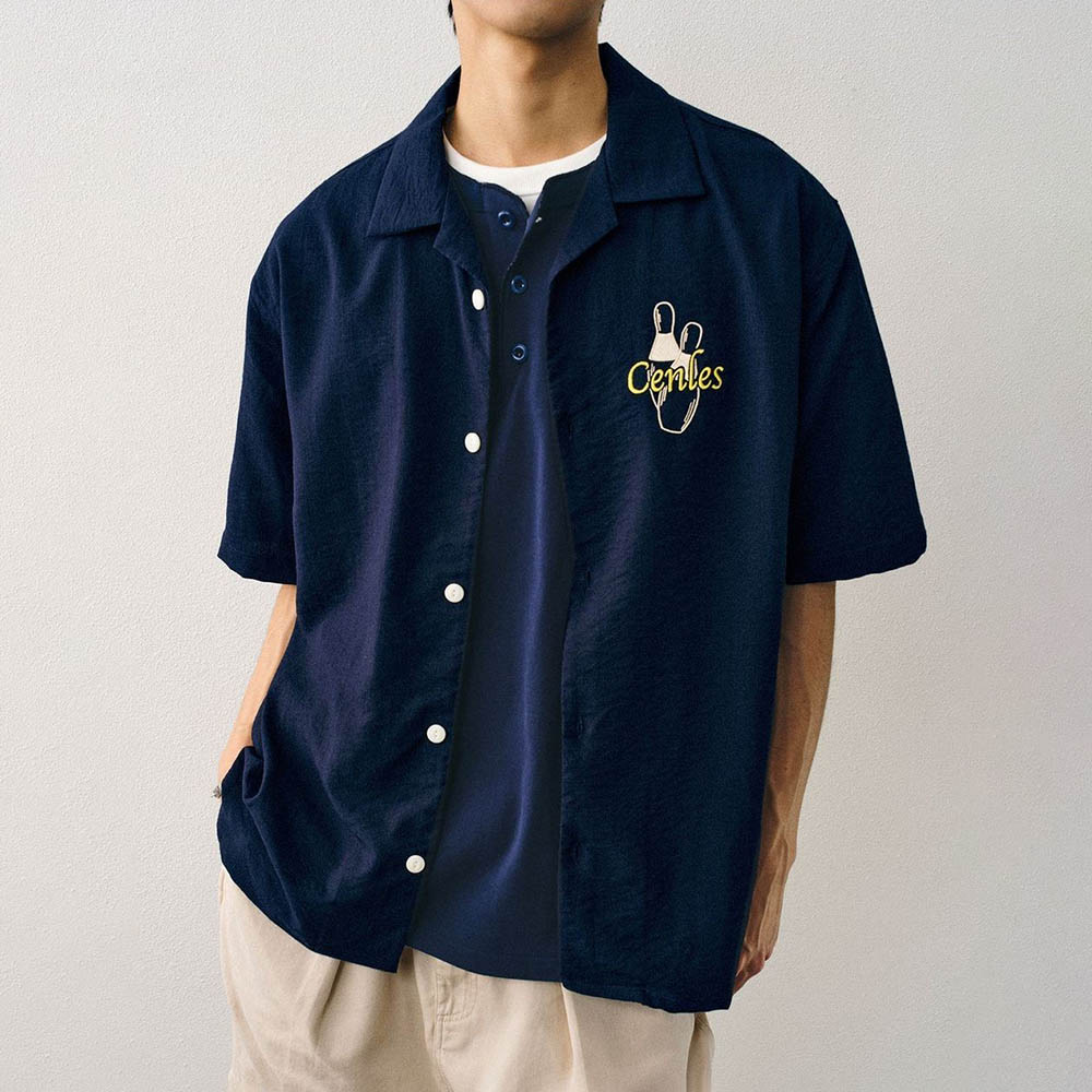 Men's Embroidered Short-Sleeve - đánh giá và giá Street Fashion Trend 2025