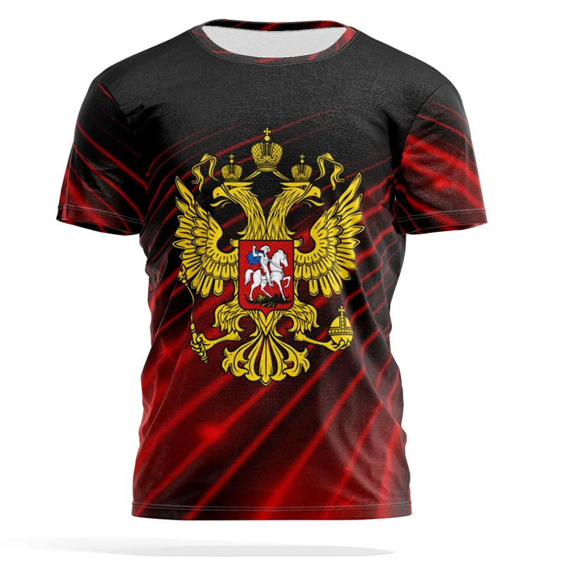 Russian National Emblem Print  - đánh giá và giá Street Fashion Essentials
