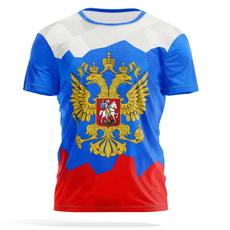 Russian National Emblem Print  - đánh giá và giá Street Fashion Essentials