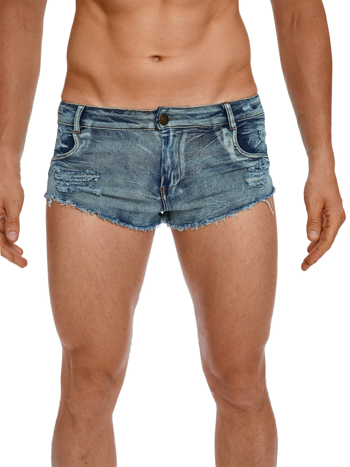 Men's Low Waist Jeans Shorts F - đánh giá và giá Street Fashion Jeans