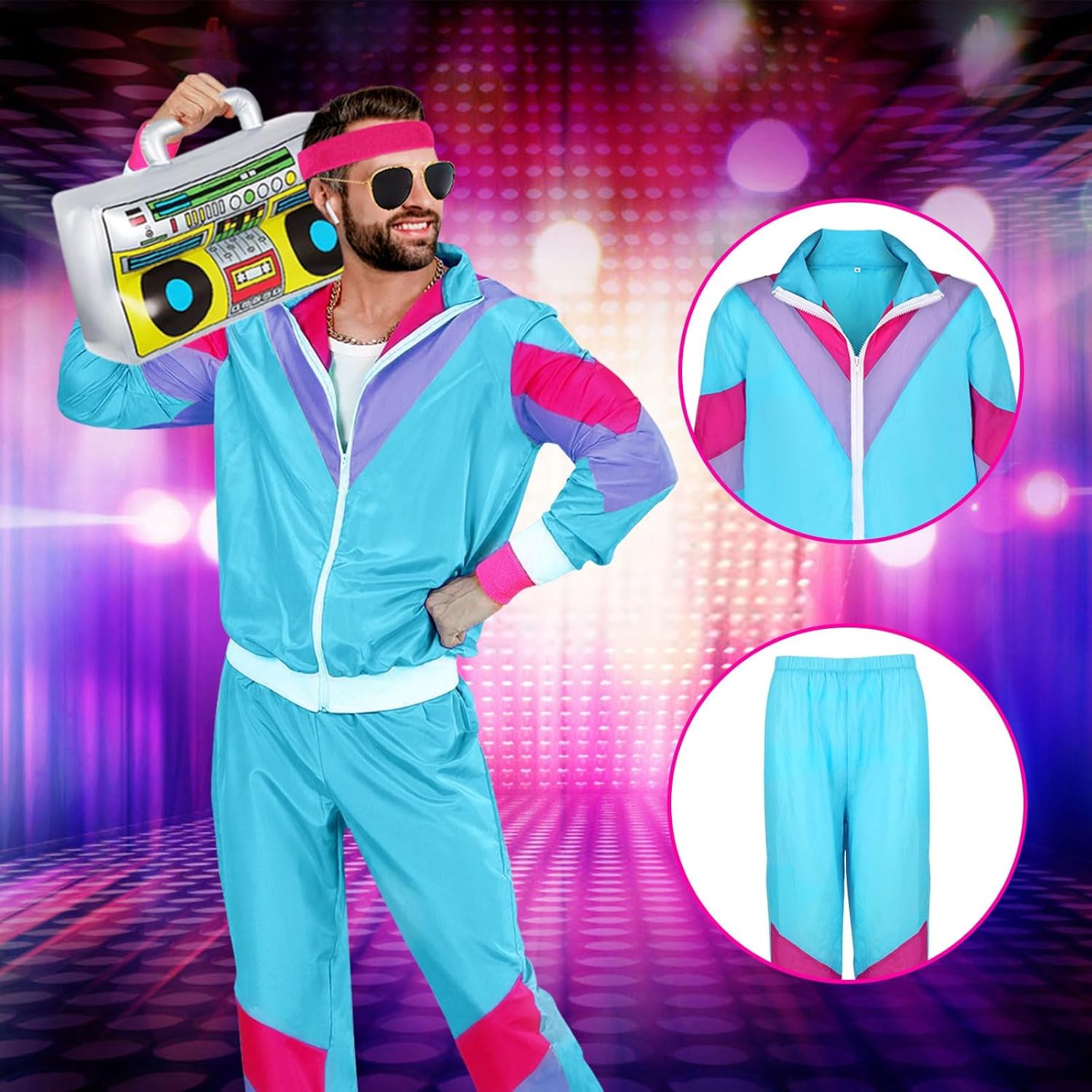 80s 90s Fancy Dress Costumes f - đánh giá và giá Street Fashion Jacket Men